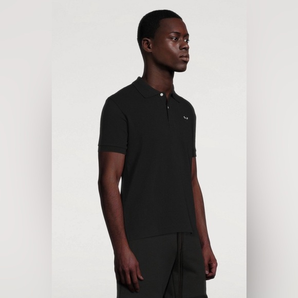 Mens Comme Des Garçons Cotton Heart Polo Shirt XL - Picture 1 of 9